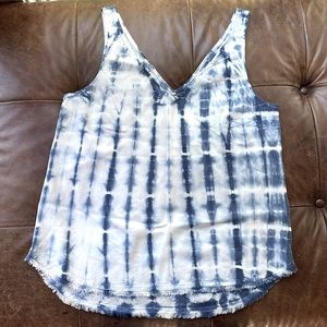 Cloth & Stone Tie-Dye Frayed Edge Tank